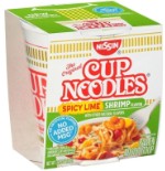 Лапша Cup Noodles Спайси Лайм с креветками (Spicy Lime Shrimps) 64гр (12)