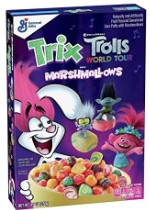 Трикс Тролли готовый завтрак цветные шарики с маршмеллоу 274гр  (12)