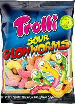 Мармелад Тролли Sour Glowworms 1кг (8 шт)
