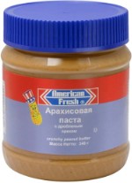 Арахисовая паста American Fresh с дробленым орехом 340 гр (12 шт)