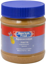 Арахисовая паста American Fresh с дробленым орехом 340 гр (12 шт)