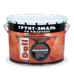 Грунт-эмаль по ржавчине 3 в 1 с молотковым эффектом DALI 10 литров