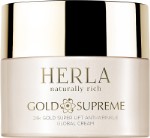 Лифтинг- крем для лица против морщин Золото HERLA Gold Supreme 24k gold super lift anti-wrinkle global cream, 50 мл