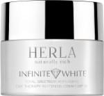 Отбеливающий дневной крем против морщин SPF 15 HERLA Infinite White total spectrum anti-aging day therapy whitening cream SPF 15, 50 мл