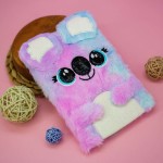 Блокнот плюшевый “Happy koala”, pink-blue