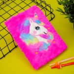 Блокнот плюшевый “Beautiful unicorn”, pink