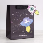 Пакет подарочный (S) “Kitten Galaxy”, (18*23*10)