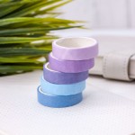 Набор декоративного скотча “Multicolor tone”, purple-blue, mix