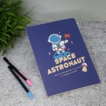 Блокнот (А5) “Space astronaut flag”, blue
