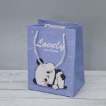 Пакет подарочный (XS) “Lovely cute panda”, purple (19.5*14.5*9.5)