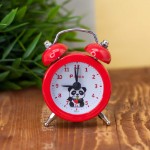 Часы-будильник “Mini panda”, red