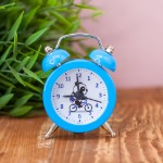 Часы-будильник “Mini panda”, blue