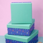 Набор подарочных коробок 3 в 1 «Gift», 15*15*6.5-17*17*8-19*19*9.5