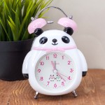 Часы-будильник “Panda bow”, pink