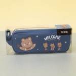 Пенал “Welcome bear”, dark blue