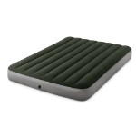 INTEX Кровать надувная DOWNY BED FULL, (fiber-tech), насос на батарейках, 137x191x25см, ПВХ, 64778