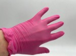 Перчатки ВАЛИ ПЛАСТИК  текстура на пальцах, размер XS-XL, розовый