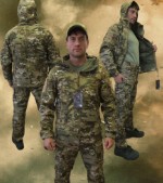 Костюм тактический Softshell Мультикам Софтшелл на флисе