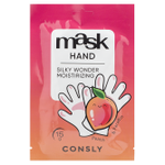 Consly Silky Wonder Peach and Paraffin Moisturizing Hand Mask, 15g
