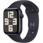 Apple Watch SE (2-е поколение 2023), 40 мм, алюминий цвета «тёмная ночь», ремешок черный, M/L