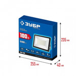 Светодиодный прожектор IP 65 6500 К 100Вт ПСК-100 ЗУБР 57141-100