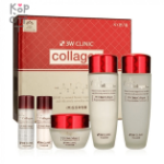 3W Clinic Collagen Skin Care 3 Set - Набор для ухода за кожей с Коллагеном.