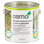 Краска для окон и дверей OSMO Holz-Deckfarbe 2104 Белая 0.125 л