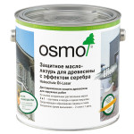 Защитное масло-лазурь с эффектом серебра OSMO Holzschutz Ol-Lasur Effekt 1140 Агат серебро 0.005 л