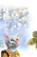 Эко-открытка “Весенний котик”