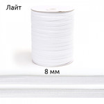 Резинка TBY вязаная Лайт в инд.упаковке 8мм белый 3,5г боб.200м