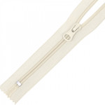 Молния Mzip пласт. спираль №5-N 18см н/р цв.F103 молочный уп.50шт