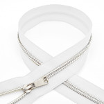 Молния Mzip спираль №5 декор. 50см цв.F101 белый уп.50шт