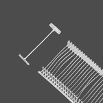 TBY Биркодержатели 15мм цв. прозрачный (уп.≈ 5000шт) БИРКОДЕРЖ.15