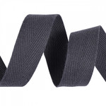 Лента-тесьма 20мм киперная 5,0г хлопок TBY.CT цв.F311 т.серый уп.5м