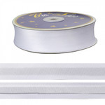 Косая бейка TBY атласная шир.30мм цв.F101 белый уп.27,43 м