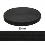 Резинка TBY вязаная Стандарт 20мм черный 3,9г рул.40м