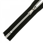 Молния Mzip спираль №5 декор. н/р 18см цв.F322/СЕР черный уп.50шт