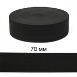 Резинка TBY вязаная Стандарт 70мм черный 3,9г в инд.упаковке рул.40м