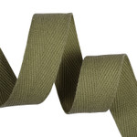 Лента-тесьма 25мм киперная 6,3г хлопок TBY.CT цв.F264 хаки уп.5м