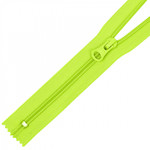 Молния Mzip пласт. спираль №5-N 18см н/р цв.F229 ярк.салатовый уп.50шт
