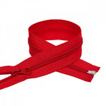 Молния Mzip пласт. спираль №5-N 75см цв.F148 красный уп.50шт