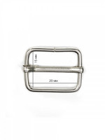 TBY Шлевка металлическая TSW 20х 15х 2,3мм цв. никель уп. 500шт TSW.ШЛ.20Х15.НИК.500