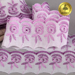 TBY Кружево шитье арт.ТСВ-20S4 (2193) шир.5см цв.164 бл.сиреневый 100% п/э, уп.13,71м ТСВ.20S4.164