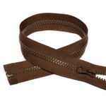 Молния Mzip трактор №5 1 замок усил.зв., 70см, цв.F303 коричневый уп.50шт