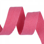 Лента-тесьма 15мм киперная 3,8г хлопок TBY.CT цв.F337 яр.розовый уп.50м