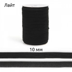 Резинка TBY вязаная Лайт в инд.упаковке 10мм черный 3,5г боб.200м