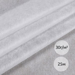 Флизелин IdealTex клей PA точечный 30г/м белый 6030W 90см рул.25м