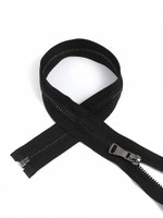 Молния Mzip мет. №5 черный никель шлиф.звено, 60 см цв.F322 черный уп.50шт
