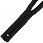 Молния Mzip пласт. спираль №5-N 18см н/р цв.F322 черный уп.50шт