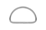 TBY Полукольцо металлическое TSW 15х 2,2мм цв. никель уп. 500шт TSW.ПЛК.15.НИК.1000